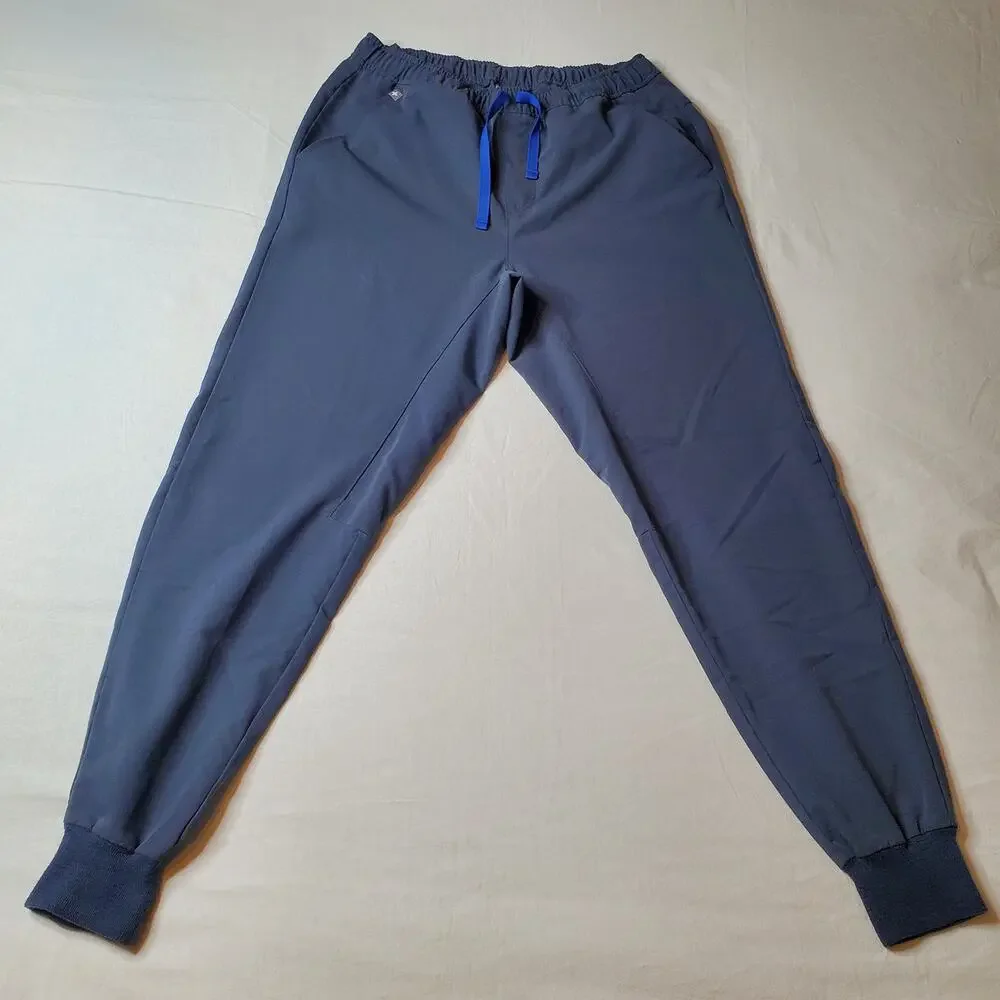 Figs Men's Size M Tansen Jogger Slim-Fit Scrub Pants Blue Gray MXXSW2004S